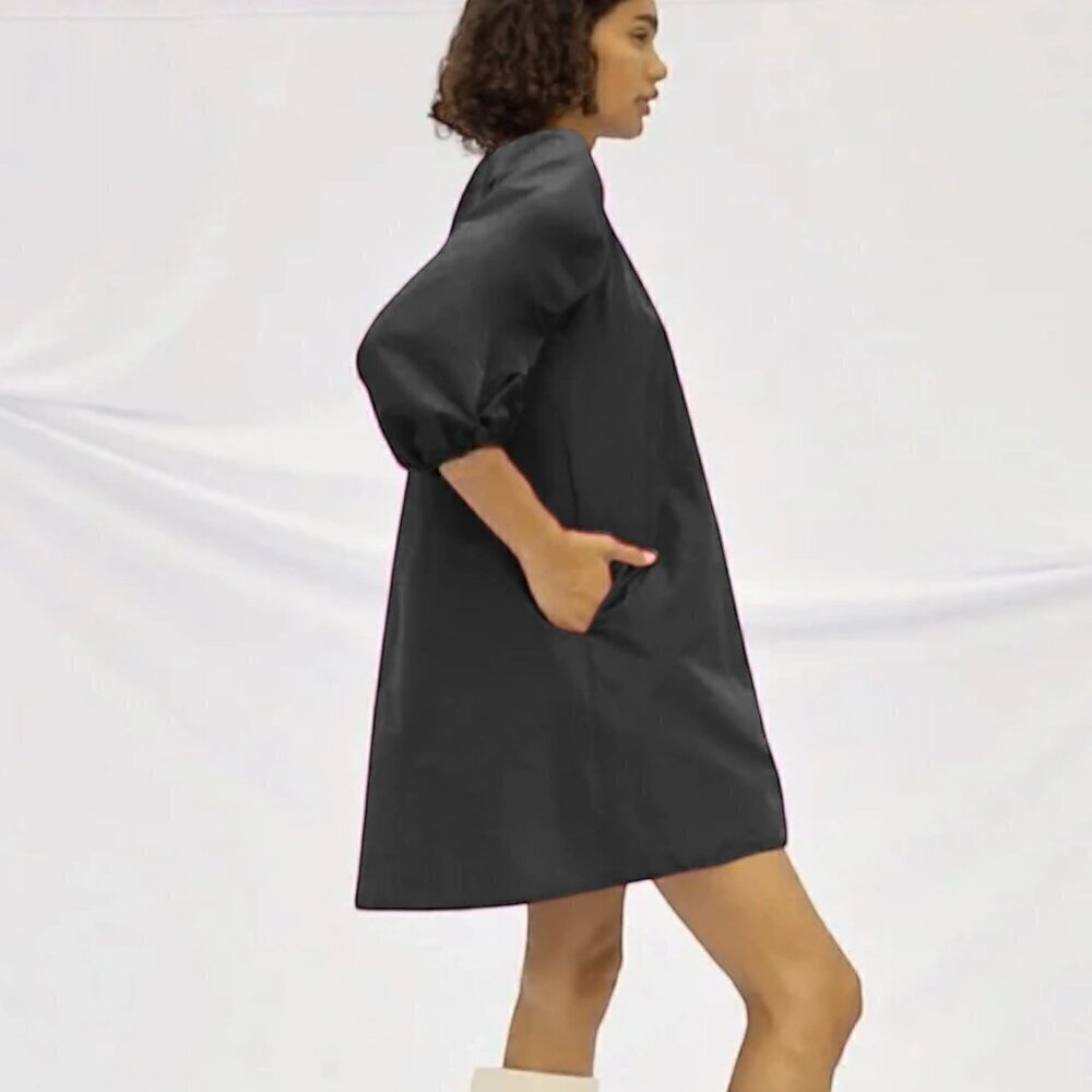 Aritzia Wilfred Cava Taffeta Trapeze Dress